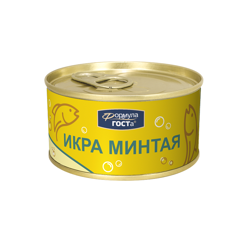 Икра минтая стерилизованная Формула ГОСТа, ж/б 120 г