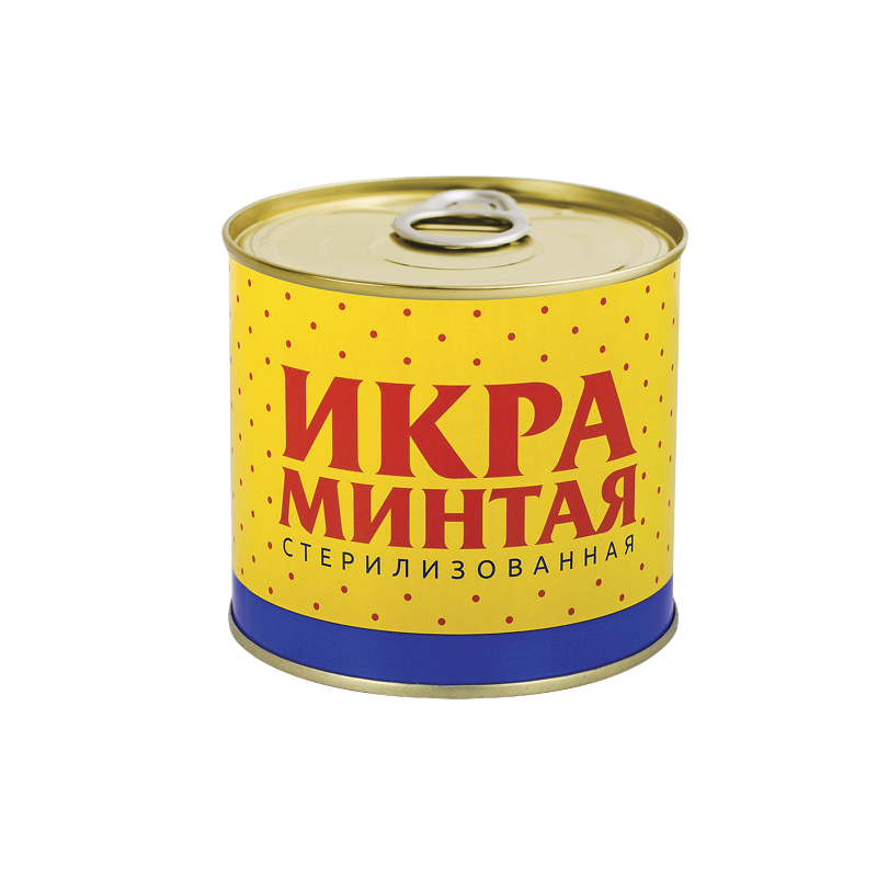 Икра минтая стерилизованная, ж/б 220 г